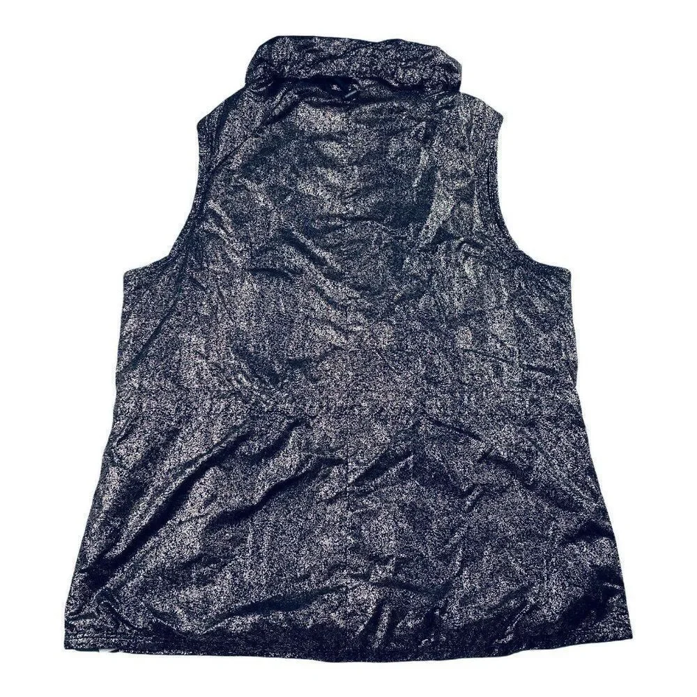 Fabletics Liora Vest Gilet Black Rose Gold Vest